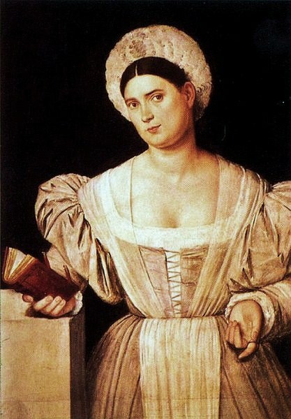 8 1525 Bernardino Licinio (1489-1565) Woman with book